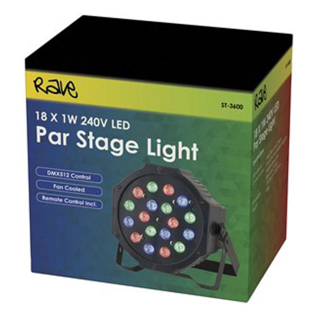 18 X 1W Rgb Led Par Stage Light