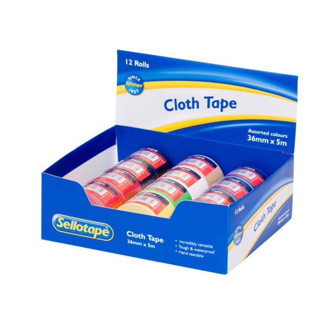 Sellotape Cloth Tape 36mm x 5m-Marston Moor