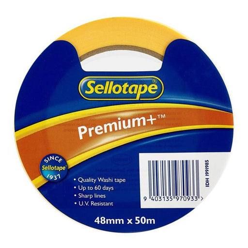Sellotape Premium+ Washi Masking Tape 48mmx50m-Marston Moor