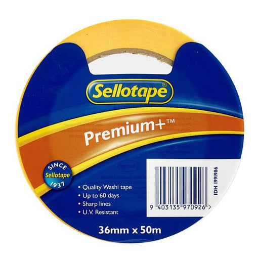 Sellotape Premium+ Washi Masking Tape 36mmx50m-Marston Moor