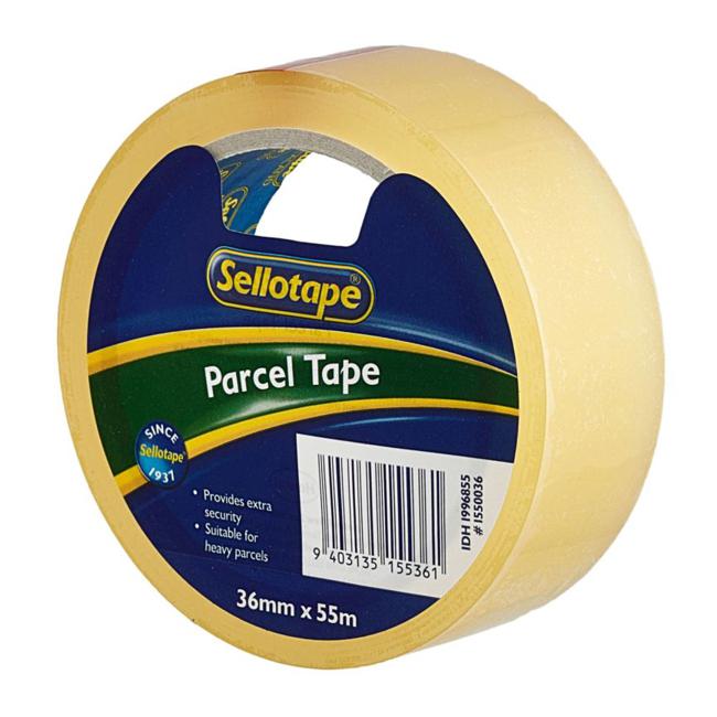 Sellotape 1550 PP Clear 36mmx55m-Marston Moor