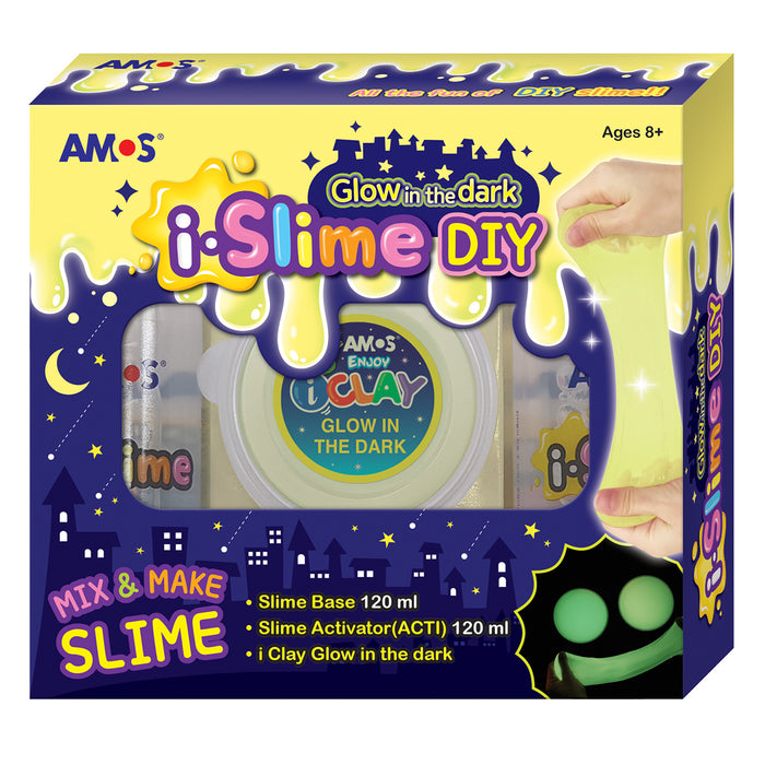 AMOS i.SLIME DIY SLIME MAKING KIT GLOW IN THE DARK