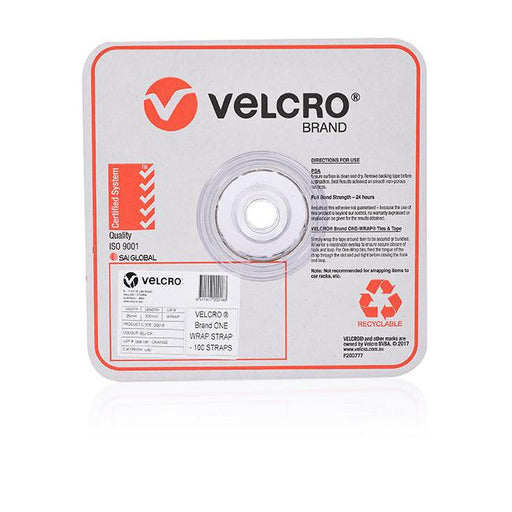 Velcro brand one-wrap¬ adjustable wrap 200mm 100pcs black-Marston Moor