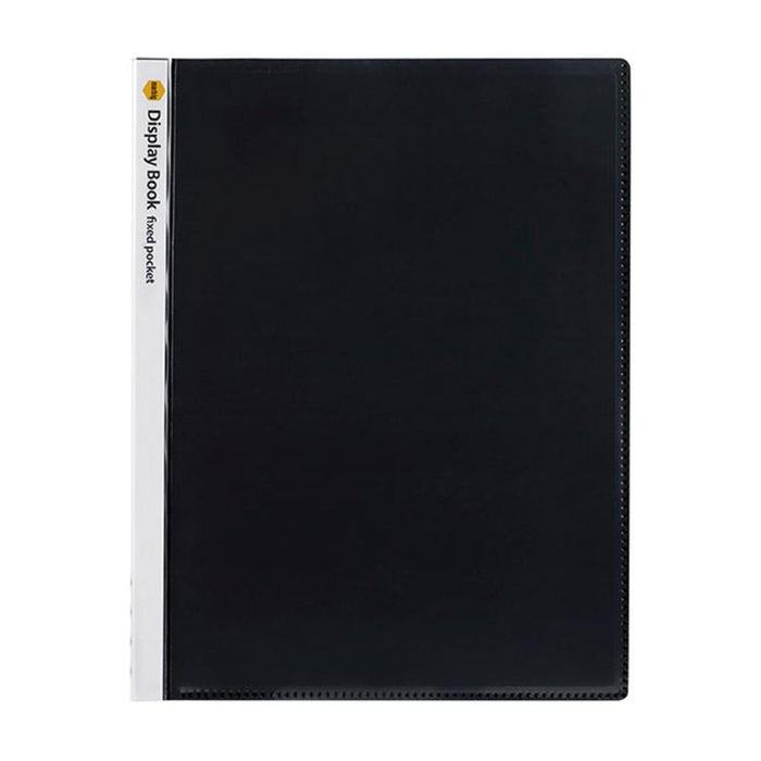 Marbig Non-Refillable Display Book 20 Pocket Insert Cover Black