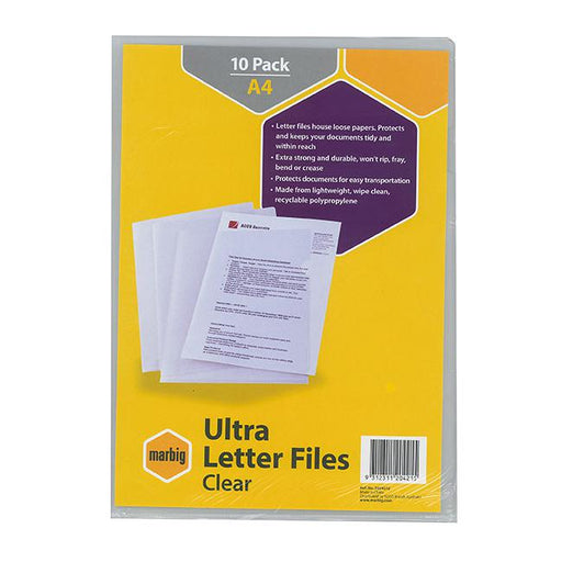 Marbig letter file a4 ultra clear pk10-Marston Moor