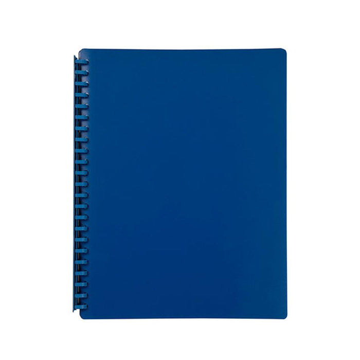 Marbig Refillable Display Book 20 Pocket Blue 2007001