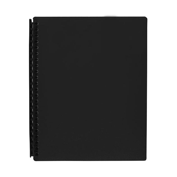 Marbig Refillable Display Book 20 Pocket Black 2007002