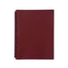Marbig refillable display book 20 pocket maroon-Marston Moor
