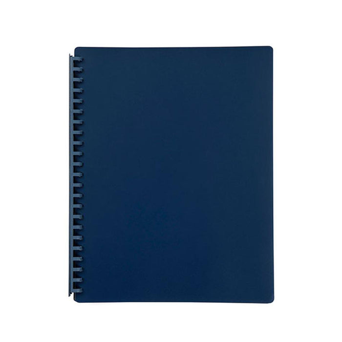 Marbig Refillable Display Book 20 Pocket Dark Blue 2007027