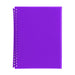 Marbig refillable display book 20 pocket purple-Marston Moor