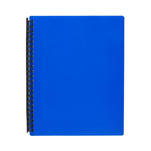 Marbig refillable display book 40 pocket blue-Marston Moor