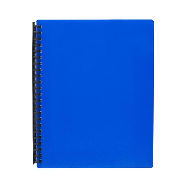 Marbig refillable display book 40 pocket blue-Marston Moor