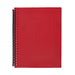 Marbig refillable display book 40 pocket red-Marston Moor