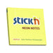 Stick’n Note 76x76mm 100 Sheet Neon Lemon-Marston Moor