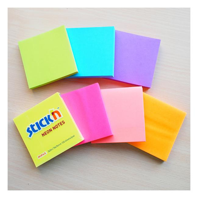 Stick’n Note 76x76mm 100 Sheet Neon Lemon-Marston Moor