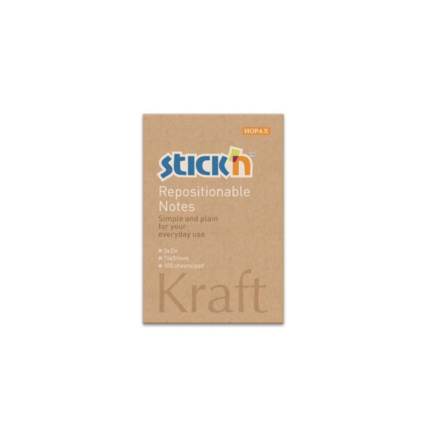 Stick’n Note 76x50mm 100 Sheet Kraft-Marston Moor