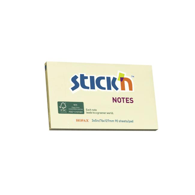 Stick’n Note FSC Mix Credit 76x127mm 90 Sheets Yellow-Marston Moor
