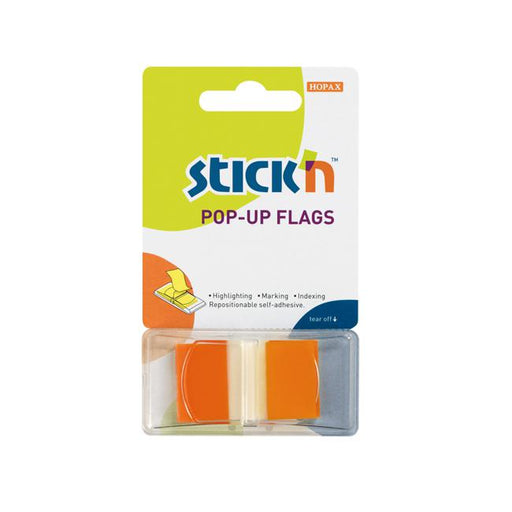 Stick'n Pop Up Flags 45x25mm 50 Sheets Orange-Marston Moor