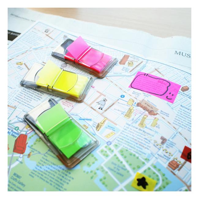 Stick'n Pop Up Flags 45x25mm 50 Sheets Orange-Marston Moor