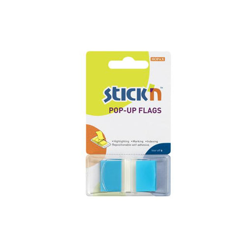 Stick’n Pop Up Flags 45x25mm 50 Sheets Blue-Marston Moor