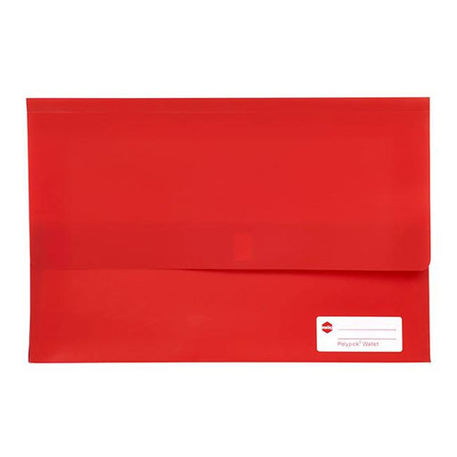 Marbig polypick foolscap document wallet red-Marston Moor
