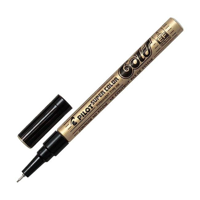 Pilot Super Colour Paint Marker Extra Fine Gold (SC-G-EF)-Marston Moor