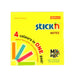 Stick’n Notes Magic Pad Neon 76x76mm 100 Sheets 4 Colours-Marston Moor