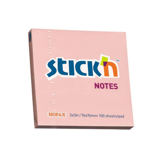 Stick’n Notes Pink 76x76mm 100 Sheet Pad-Marston Moor