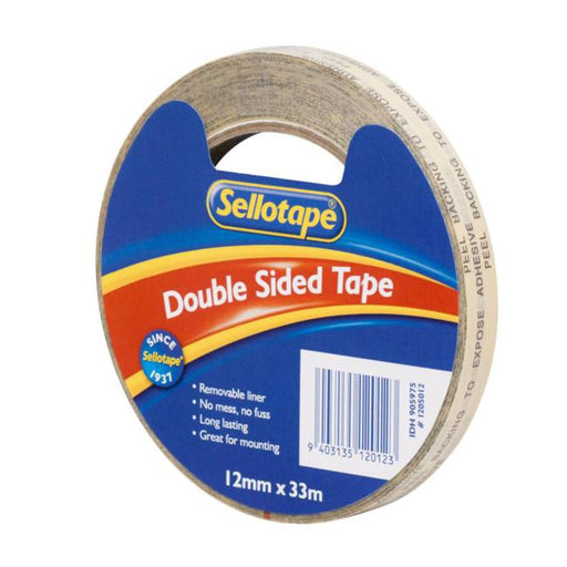 Sellotape 1205 Double Sided Tape 12mmx33m-Marston Moor