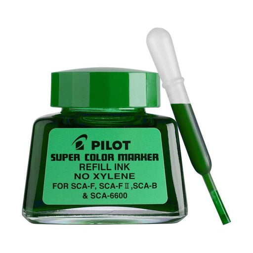 Pilot Super Colour Permanent Marker Green 30ml Refill (SCA-RF-G)-Marston Moor
