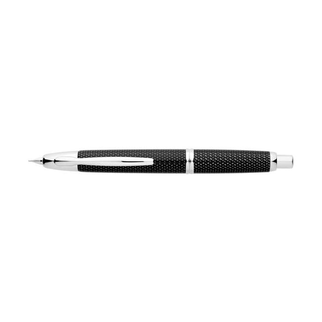 Pilot Capless Splash Black Fountain Pen Fine (FC-1500RRRK-F-B)-Marston Moor