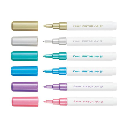 Pilot Pintor Marker Extra Fine Asstd. Metallic 6Pk-Marston Moor