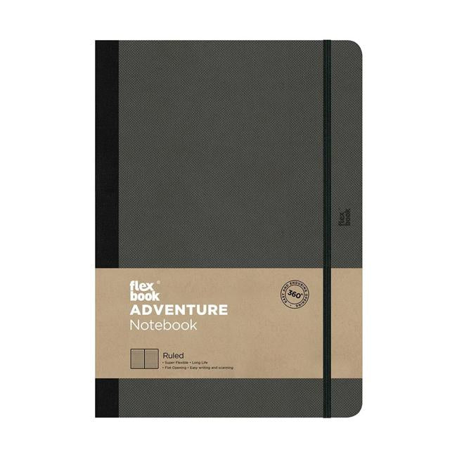 Flexbook Adventure Notebook Large Ruled Off-Black