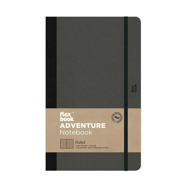Flexbook Adventure Notebook Medium Ruled Off-Black