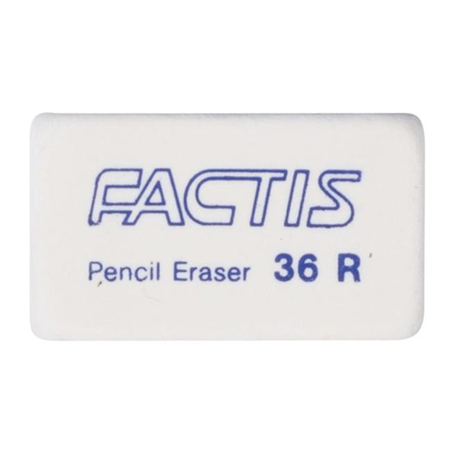 Factis Erasers 36r Soft White