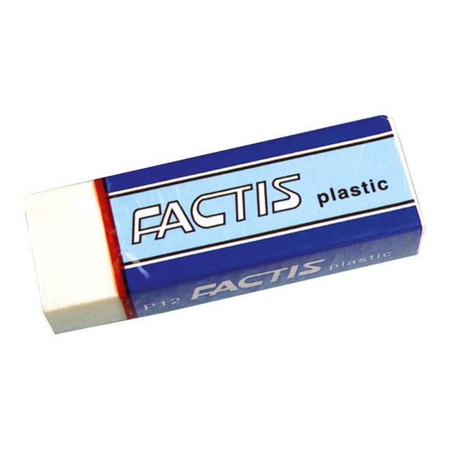 Factis Erasers P12 Soft White Plastic
