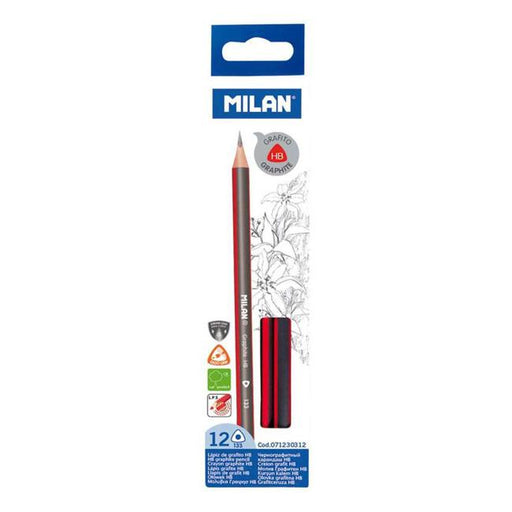Milan Graphite Pencils HB Pack 12 Triangular-Marston Moor