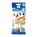 Milan Water Soluble Coloured Pencils Triangular Pack 12 Assorted Colours-Marston Moor