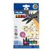 Milan Markers Bicolour Double Ended Tip Pens 10 Pack 20 Assorted Colours-Marston Moor