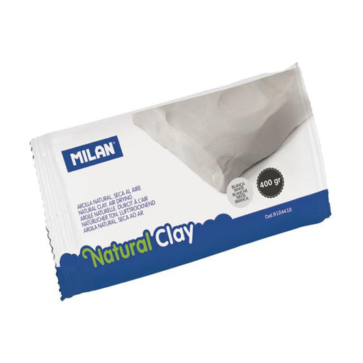 Milan Air Dry Natural Modelling Clay White 400gm-Marston Moor