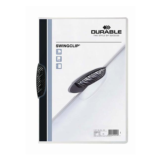 Durable swing clip document file a4 30 sheet black
