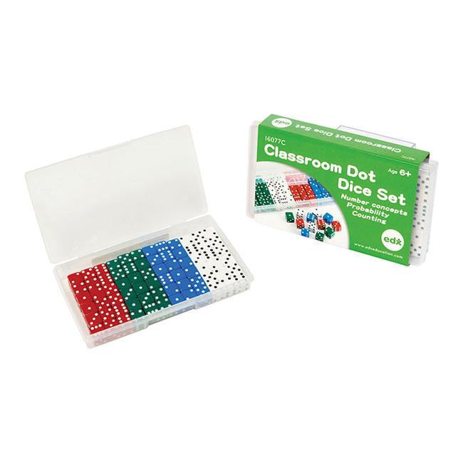 EDX Classroom Dot Dice Set 72 Pcs