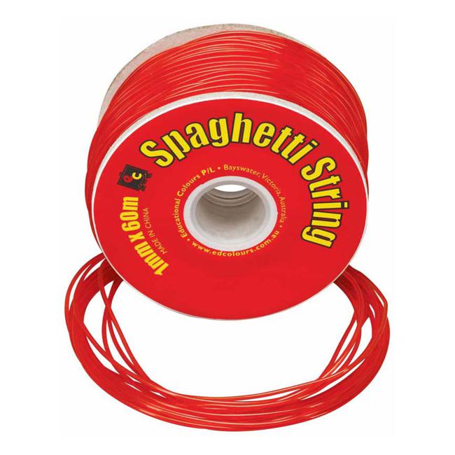 EC String Pvc Spaghetti 60m Red