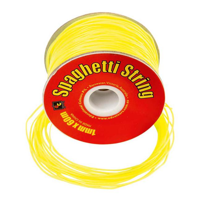 EC String Pvc Spaghetti 60m Yellow