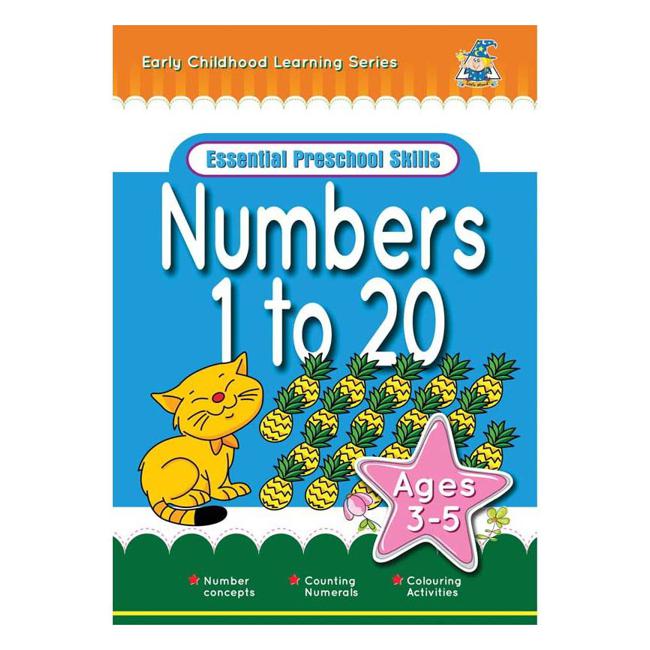 Greenhill Activity Book 3-5yr Numbers 1 To 20