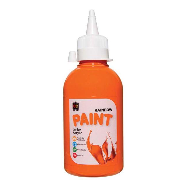 EC Paint Rainbow Acrylic Orange 250ml
