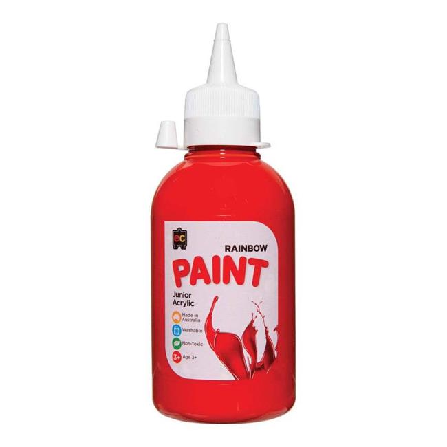 EC Paint Rainbow Acrylic Brilliant Red 250ml