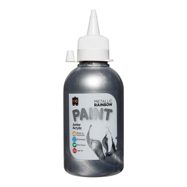 EC Paint Rainbow Acrylic Silver 250ml