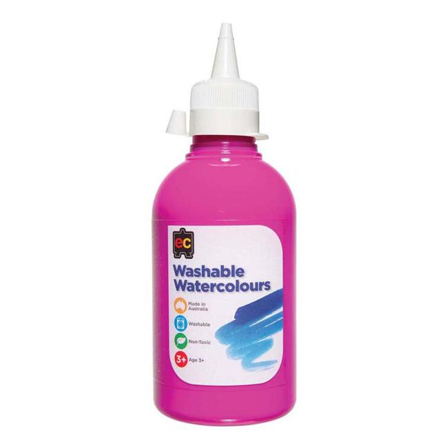 EC Paint Washable Watercolours 250ml Pink