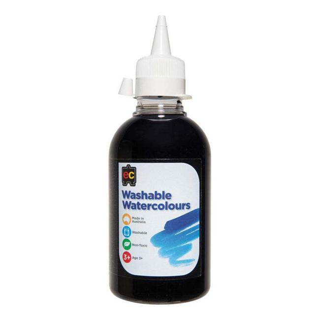 EC Paint Washable Watercolours 250ml Black